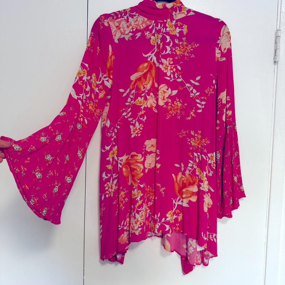 Free people XS Floral Pink Women's Top